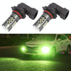1 Pair 9006 12V 7W Continuous Car LED Fog Light(Lime Light)