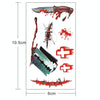 20pcs S-299 Halloween Terror Wound Realistic Blood Injury Scar Temporary Tattoo Sticker