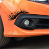 1pair Car Big Lamp Eyebrow Sticker Sexy Eye Eyelash Car Sticker(Yellow)