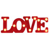 Creative LOVE Shape Warm White LED Decoration Light, 2 x AA Batteries Powered Party Festival Table Wedding Lamp Night Light(Red)