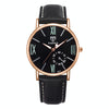 YAZOLE 327 Leather Strap Waterproof Luminous Ladies Watch(Black+Black)