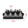 CP-4063 Double Row M10 Power Distribution Block Terminal Studs with Terminals(Black)