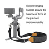 For DJI RS3 Mini Sunnylife RO-GS560 Lanyard Handheld Gimbal Double Buckle Comfortable Shoulder Strap Accessories(Black)