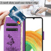 For Samsung Galaxy A36 / A56 5G Butterfly Embossed Flip Leather Phone Case(Purple)