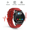 E89 1.32 Inch Screen Leather Strap Smart Health Watch Supports ECG Function, AI Medical Diagnosis, Body Temperature Monitoring(Brown)