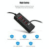 5V 4.1A 4 USB Ports Charger Adapter with Power Plug Cable, Cable Length: 1.5m, EU Plug(White)