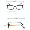 Black Frame Spring Hinge Anti Fatigue & Blue-ray Presbyopic Glasses, +2.00D