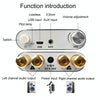 100W+100W Bluetooth Audio Digital Amplifier Board Module AUX USB External Sound Card(Silver)