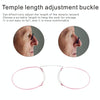 Pince-nez Reading Glasses Frameless Magnifying Glasses, Degree: +200(Blue)