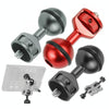 2.5cm Ball Head Clip for Action Camera Underwater Video Camera Light Diving Joint(Titanium)