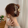 French Style Hairpin Gripper Mesh Lace Bowknot Rhinestone Hairpin(Black)