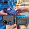 For Huawei P50 Pocket Wallet Card Folding Phone Case(Black)