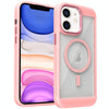 For iPhone 11 Honeycomb Cooling MagSafe Phone Case(Pink)