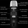 Car Fragrance Super Engine Car Air Conditioning Aroma Diffuser Outlet Ornament, Model: Gray Titanium Blue Light