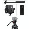 PULUZ  Heavy Duty Video Camera Tripod Action Fluid Drag Head with Sliding Plate for DSLR & SLR Cameras, Large Size(Black)