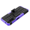 For Samsung Galaxy A14 5G Tire Texture TPU + PC Phone Case with Holder(Purple)