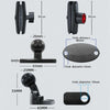 Motorcycle Metal Navigation Mobile Phone Bracket,Style: Thin Tube Fixation (Hand Twist)