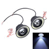 3.5 inch DC 12V 10W 900LM 7000K Car Angel Eyes Fog Lamp Foglight(White Light + White Light)