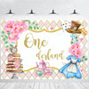 210x180cm Tea Party Tea Cup Teapot Birthday Backdrop Cloth