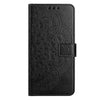For Honor X9c Flower Embossed Leather Phone Case(Black)