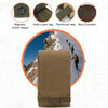 Stylish Outdoor Water Resistant Fabric Cell Phone Case, Size: approx. 17cm x 8.3cm x 3.5cm (Coyote Tan)
