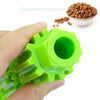 Dog Toothbrush Chew Toy, Treat Dispensing, Small Green