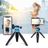 PULUZ 20cm Pocket Plastic Tripod Mount with 360 Degree Ball Head for Smartphones, GoPro, DSLR Cameras(Blue)
