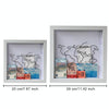 20 x 20cm Travel Shadow Box Frame with Slot for Keepsakes,Money,Ticket(Wood Color)
