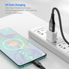 ENKAY 6-in-1 5A USB / Type-C to Type-C / 8 Pin / Micro USB Multifunction Fast Charging Cable, Cable Length:1m(Black)