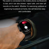 Ochstin 5HK8 Pro 1.36 inch Round Screen Blood Oxygen Blood Pressure Monitoring Bluetooth Smart Watch, Strap:Silicone(Silver)