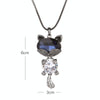 Autumn and Winter Fashion Simple Female Necklaces Gun-black Color Straight Ears Style Easy-matching Sweater Necklace