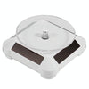 110*110*50mm Solar Showcase Automatic Rotating Stand 360 Turntable For Necklace Bracelet Watch Display