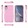 For iPhone XR High Transparency TPU Hybrid PC Airbag Phone Case(Pink)