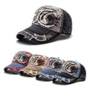 13948 Shark Pattern Washable Baseball Cap Spring and Autumn Sun Hat, Size:One Size(Dark Gray)