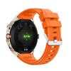 HT28 1.85 inch Silicone Strap IP68 Waterproof Smart Watch, Support Sleep Monitoring(Orange)