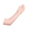 1 Pair Summer Icy Sleeves Driving Sunscreen Arm Guards Anti-UV Ice Silk Gloves, Size: One Code(Pink)