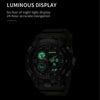 SMAEL 8055 Large Dial Sports Outdoor Waterproof Luminous Multifunctional Electronic Watch(Black White)