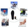 USB Charging Heating Insoles Size Cuttable and Washable Electric Foot Warmer Insoles, Size: 41-46(Black)