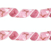 Christmas Imitation Hemp Ribbon Decoration With Wire, Length: 6M Pink White Burrs