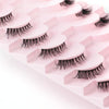 10pairs /Box Half False Eyelashes With Transparent Stems Natura Extension Lashes Y1011