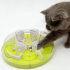 Cat Maze Feeder Toy - Interactive Puzzle, Slow Feeder (Blue)