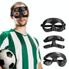 Upper Half Face Basketball Crash Protective Nose Mask Breathable Face Protection Mask(Black Double Adjustable Buckle)
