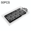 50 PCS  No Printing Full Transparent PVC Phone Case Packaging Box,Size: Large 5.8-6.7 Inch