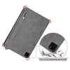 For iPad 10th Gen 10.9 2022 TPU Leather Back Tablet Case with Wristband(Grey)