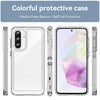 For Samsung Galaxy A56 5G Colorful Series Acrylic Hybrid TPU Phone Case(Transparent)