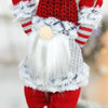 Faceless Skydiving Santa Claus Christmas Window Hanging Decorations(Grey Hat)