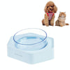 Tilted Pet Bowl, Anti-Tip, Blue, Cat & Small Dog