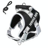 Heavy Duty Dog Harness & Lead, No-Pull, Breathable, Reflective, Black L