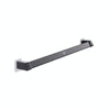 Vilscijon Aluminum Alloy Wall Hanging Shelf Bathroom Toilet Slippers Towel Rack, Colour: Long Black