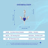 SCC2559 Sterling Silver S925 Temperature Sensitive Discoloration DIY Angel Wings Pendant Accessories